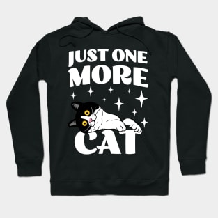 Just One More Cat - Funny Cat Hoarder - Cat Mom - Crazy Cat Lady Hoodie